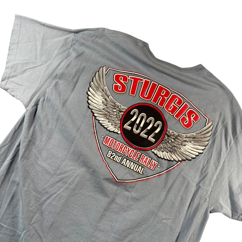 Sturgis 2022 Motorcycle Rally Men XL 82nd Annual Graphic T-Shirt Moto